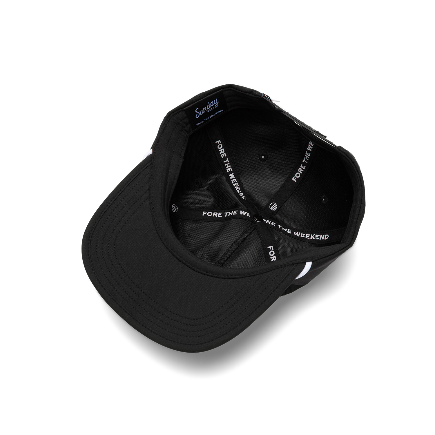 Sundaze Crushable Rope Hat | Black - White