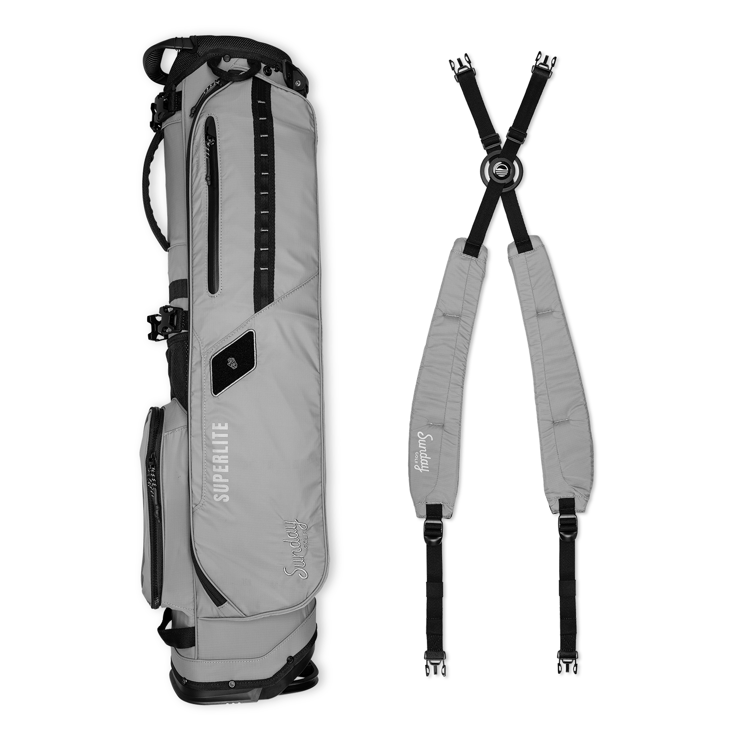 El Camino Superlite | Gray-Blue-Black Mid Size Stand Bag
